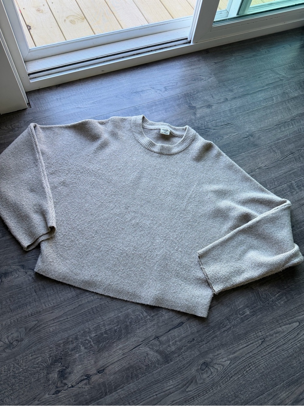 Abercrombie and fitch beige batwing sweater